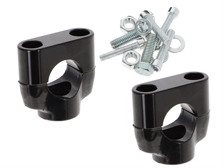 Klemmbrücken schwarz «komplett Set» Tomos Quadro, Sprint, Classic, FunSport