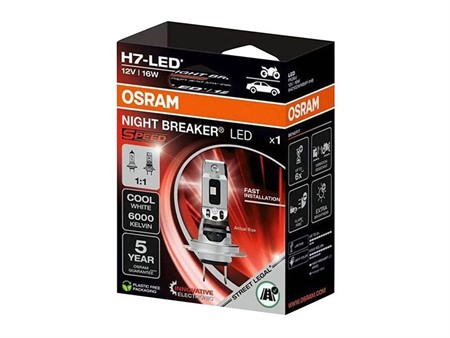 Glühlampe Osram H7 LED Night Breaker SPEED 12V 16W