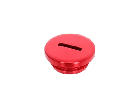 Bouchon/vis pour couvercle de transmission, «alu rouge» M14 x 1mm, vélomoteur SACHS 503/504 Bouchon/vis pour couvercle de transmission, «alu rouge» M14 x 1mm, vélomoteur SACHS 503/504