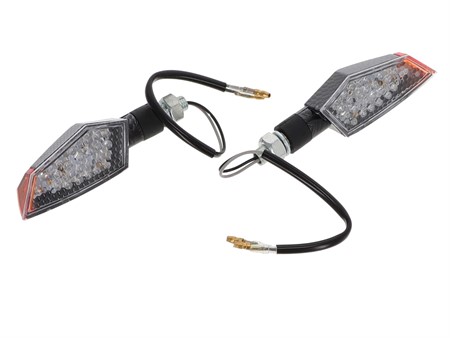 Blinkerset carbon look eckig 12V LED