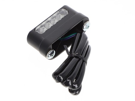 Nummernschildbeleuchtung Metall LED schwarz matt «E24»