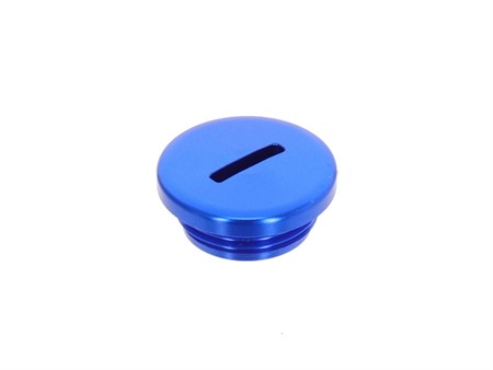 Bouchon/vis pour couvercle de transmission, «alu bleu» M14 x 1mm, vélomoteur SACHS 503/504 Bouchon/vis pour couvercle de transmission, «alu bleu» M14 x 1mm, vélomoteur SACHS 503/504