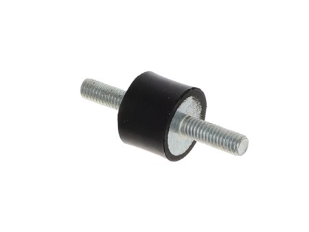 Schwingungsdämpfer / Silentblock 15mm, 2 x M6 Aussengewinde