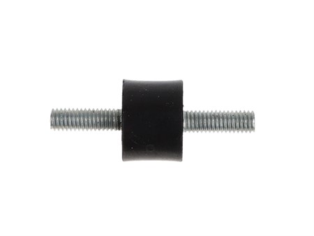 Schwingungsdämpfer / Silentblock 15mm, 2 x M6 Aussengewinde