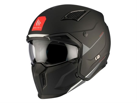 Trial Helm MT Streetfighter SV «schwarz Matt» Gr. XS