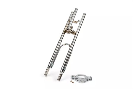 Fourche chromée type roue 17", vélomoteurs Peugeot 103 MVL