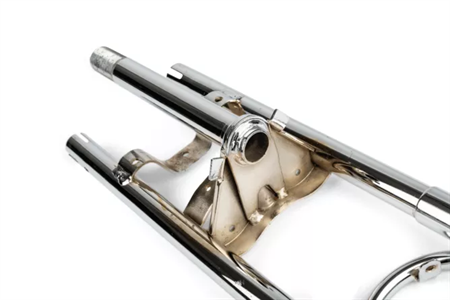 Fourche chromée type roue 17", vélomoteurs Peugeot 103 MVL