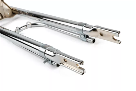 Fourche chromée type roue 17", vélomoteurs Peugeot 103 MVL