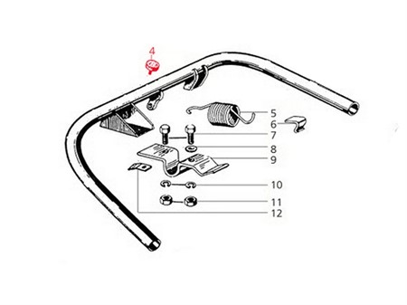 Anschlagsgummi «Hauptständer» Piaggio Vespa Cosa / PK