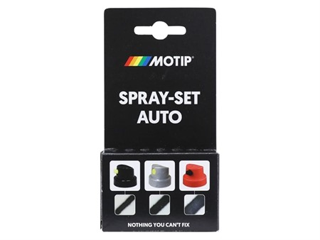 Ersatz Sprühkopf «6er Pack» schwarz, grau, rot - universal