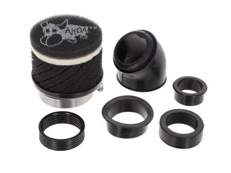 Filtre à air racing noir version courte Akoa Ø 28 - 48mm, carbu PHBG / PWK Filtre à air racing noir version courte Akoa Ø 28 - 48mm, carbu PHBG / PWK