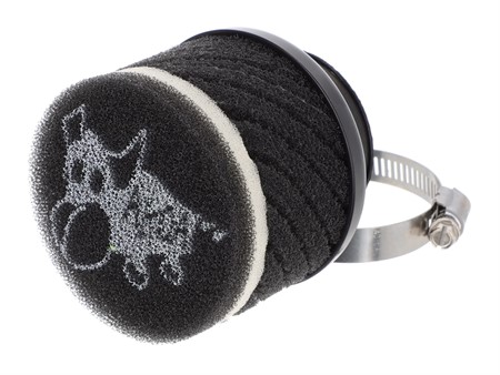 Racingluftfilter kurz, schwarz AKOA «Ø 28 - 48 mm» inkl. 6 Adapter