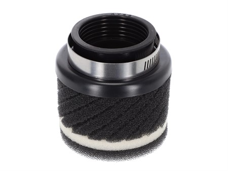 Racingluftfilter kurz, schwarz AKOA «Ø 28 - 48 mm» inkl. 6 Adapter