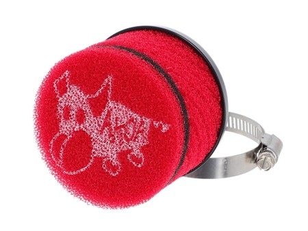 Racingluftfilter kurz, rot AKOA «Ø 28 - 48 mm» inkl. 6 Adapter