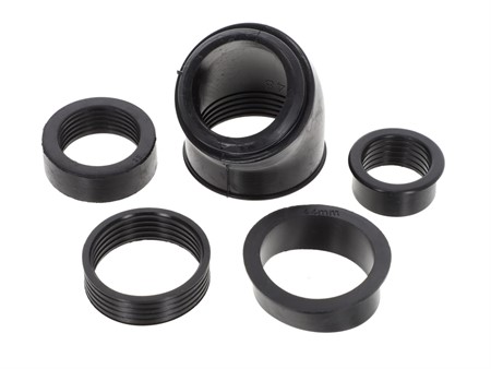 Racingluftfilter kurz, rot AKOA «Ø 28 - 48 mm» inkl. 6 Adapter