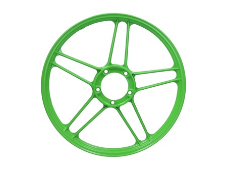 Jante roue 17x1.35 alu à batons verte (Grimeca / Leleu) originale, vélomoteurs Puch Maxi