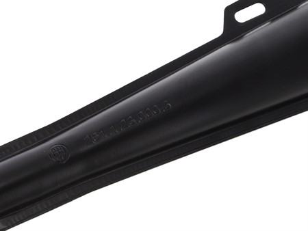 Auspuff Puch 22mm schwarz mit Logo und Nummer