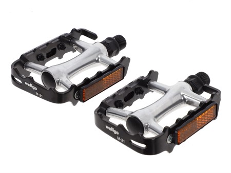 Pedal-Set Alu «schwarz / chrom» universal Mofa