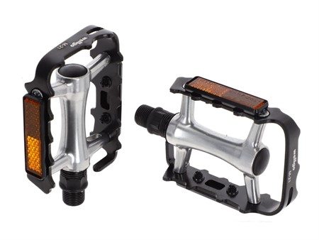 Pedal-Set Alu «schwarz / chrom» universal Mofa
