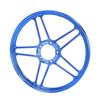 Felge Hinterrad / Vorderrad 17" Guss Puch chrom/blau Felge Hinterrad / Vorderrad 17" Guss Puch chrom/blau