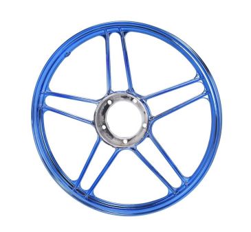 Felge Hinterrad / Vorderrad 17" Guss Puch chrom/blau