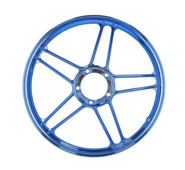 Felge Hinterrad / Vorderrad 17" Guss Puch chrom/blau