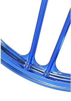 Felge Hinterrad / Vorderrad 17" Guss Puch chrom/blau