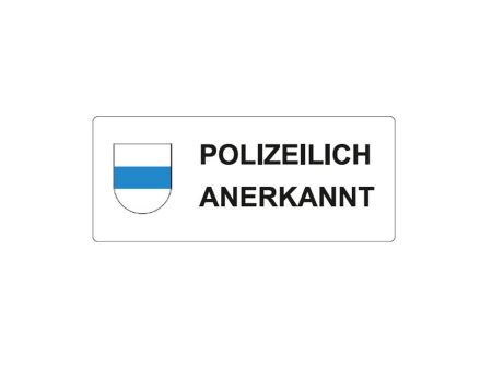 Autocollant "Polizeilich Anerkannt" Autocollant "Polizeilich Anerkannt"