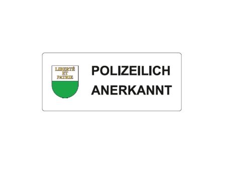 Autocollant "Polizeilich Anerkannt" Autocollant "Polizeilich Anerkannt"