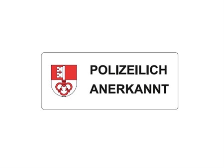Autocollant "Polizeilich Anerkannt" Autocollant "Polizeilich Anerkannt"