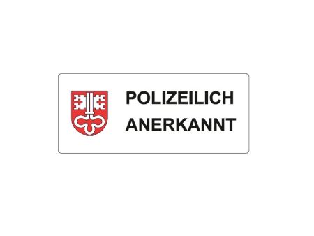 Autocollant "Polizeilich Anerkannt" Autocollant "Polizeilich Anerkannt"