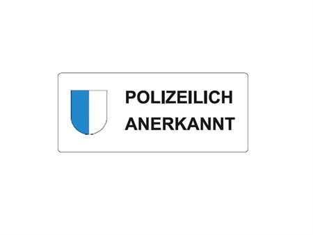 Autocollant "Polizeilich Anerkannt" Autocollant "Polizeilich Anerkannt"