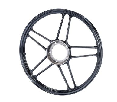 Felge Hinterrad / Vorderrad 17" Guss Puch chrom/schwarz