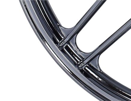 Felge Hinterrad / Vorderrad 17" Guss Puch chrom/schwarz