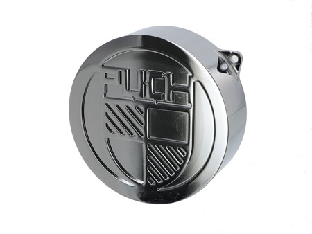 Zündungsdeckel chrom «geschlossene Ausführung» CNC Aluminium - Puch