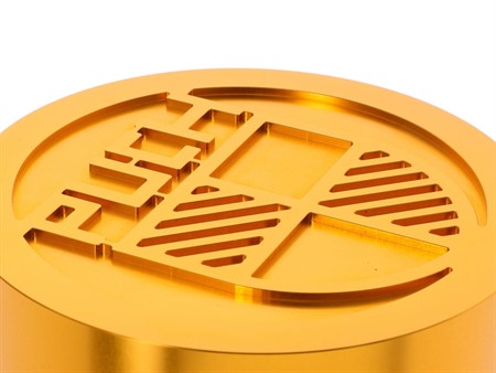 Zündungsdeckel gold «geschlossene Ausführung» CNC Aluminium - Puch