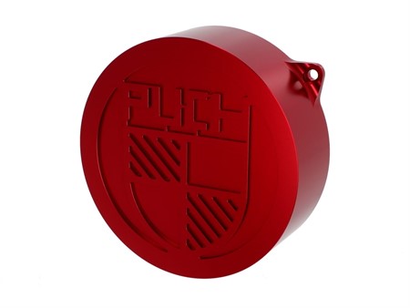 Couvercle d'allumage CNC alu rouge (version fermée), vélomoteurs Puch E50 / ZA50 / X30