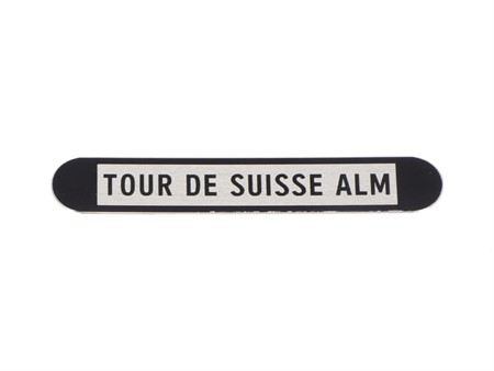 Plaquette d'immatriculation, "Tour de Suisse ALM" Plaquette d'immatriculation, "Tour de Suisse ALM"