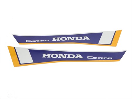 Autocollants stickers de réservoir "Honda Camino" bleu Autocollants stickers de réservoir "Honda Camino" bleu