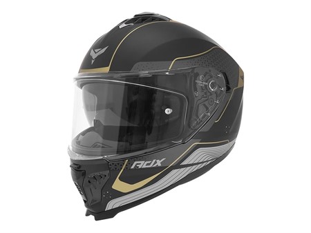Helm ADX «AI500 EVO» integral schwarz/gold - Gr. XS
