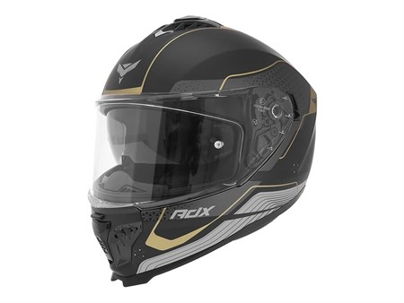 Casque intégral moto ADX AI500 EVO, noir/or taille : XL