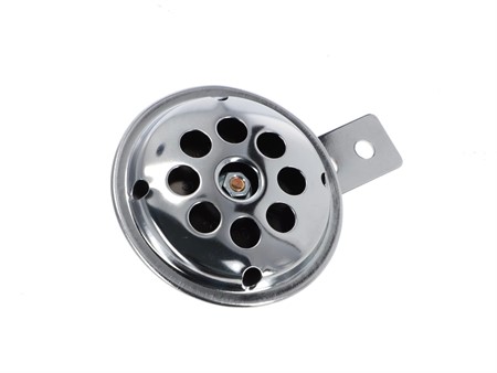 Klaxon universel 6V «courant continu (DC)» chromé universel vélomoteur, scooter, moto Klaxon universel 6V «courant continu (DC)» chromé universel vélomoteur, scooter, moto