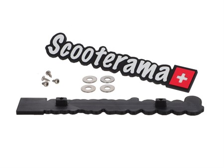 Emblem SCOOTERAMA schwarz «148 mm x 36 mm» Piaggio (2 Stk.)