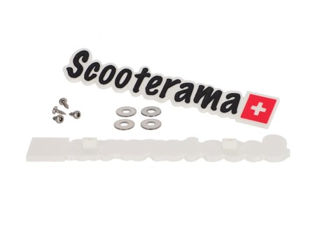 Emblem SCOOTERAMA weiss «148 mm x 36 mm» Piaggio (2 Stk.) Emblem SCOOTERAMA weiss «148 mm x 36 mm» Piaggio (2 Stk.)