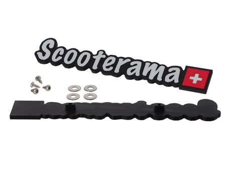 Emblem SCOOTERAMA schwarz «184 mm x 44 mm» Piaggio (2 Stk.)