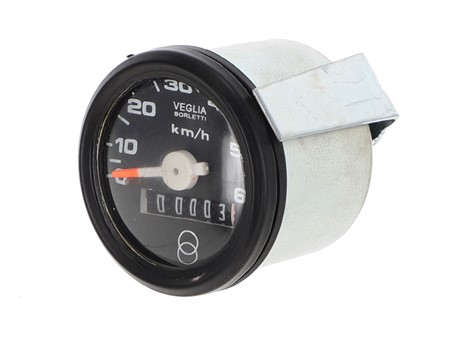 Compteur de vitesse 60km/h Ø 48mm, type Veglia M11, vélomoteurs Piaggio Ciao