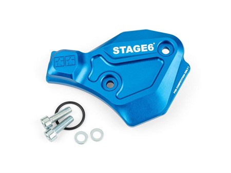 Couvercle de pompe à huile Stage 6 aluminium bleu, Minarelli AM6