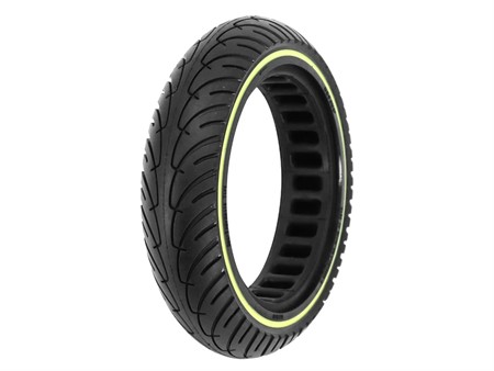 Pneu pour trottinette électrique 8 1/2x2 ou 8,5x2, en caoutchouc plein, fluorescent, diamètre intérieur : 142 mm Pneu pour trottinette électrique 8 1/2x2 ou 8,5x2, en caoutchouc plein, fluorescent, diamètre intérieur : 142 mm