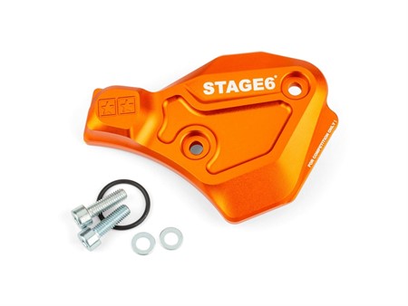 Couvercle de pompe à huile Stage 6 aluminium orange, Minarelli AM6