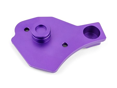 Ölpumpendeckel zu AM6 Motor «STAGE 6» Aluminium lila